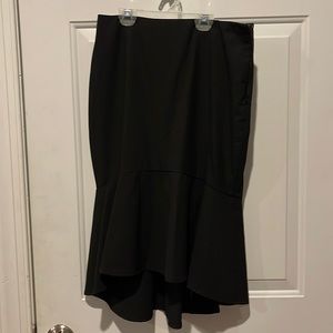 The Limited Black Collection skirt.  High/low ruffle at bottom. Sz 0.
